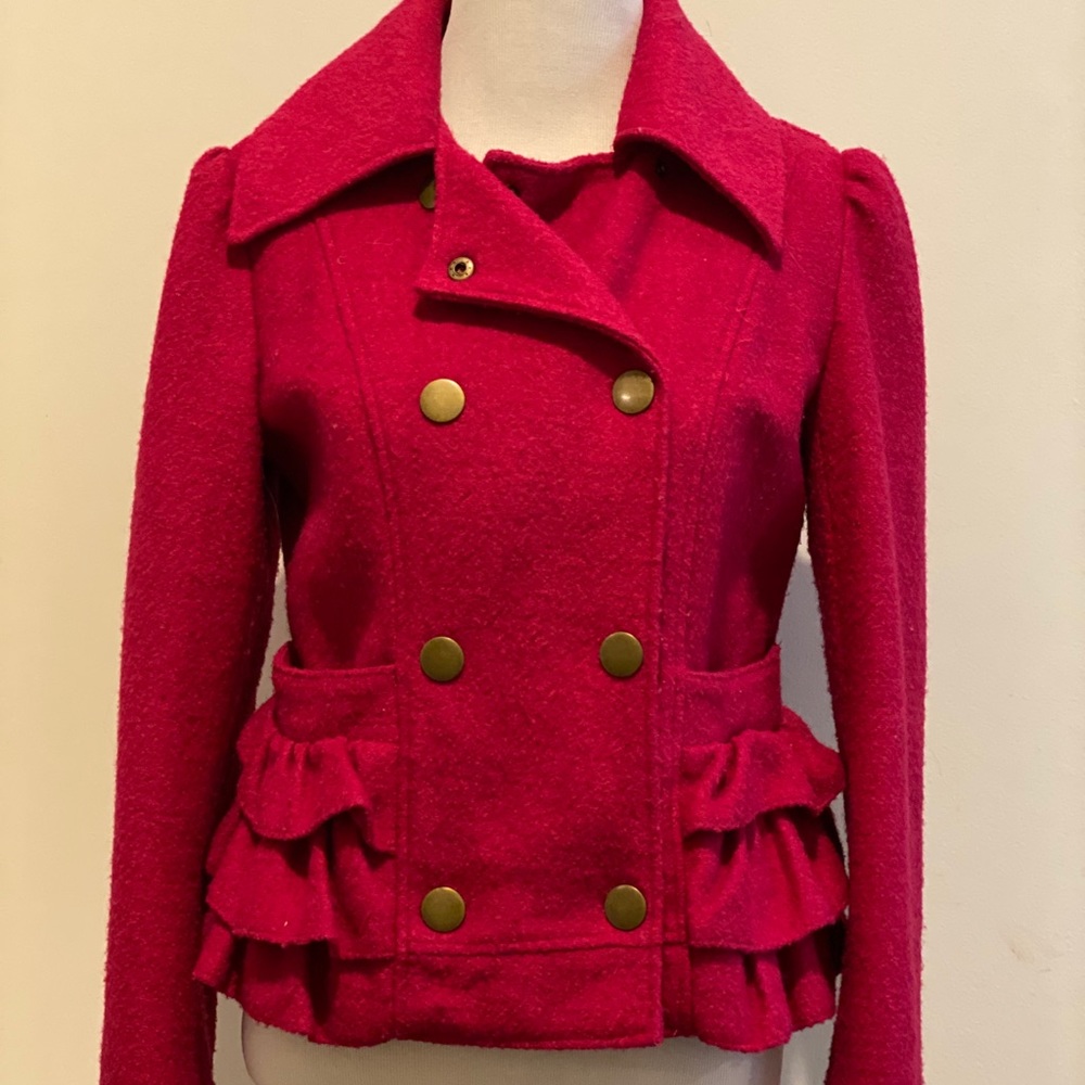 Beautiful Hot Pink Pea Coat Gem